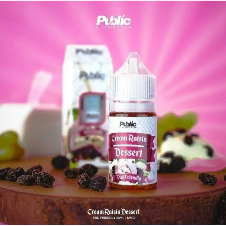 CREAM RAISIN V2 30ML ORI LIQUID CREAM RAISIN V2 DESSERT PODS FRIENDLY