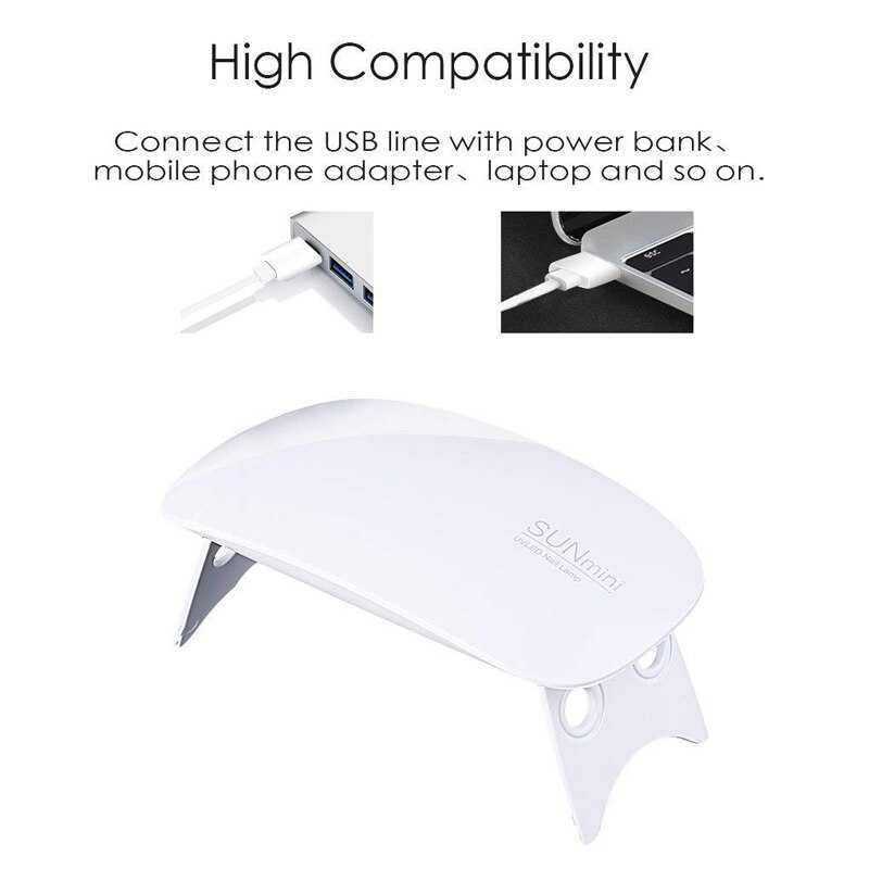 Biutte.co Pengering Kutek Kuku UV LED Nail Dryer 6W - J-03