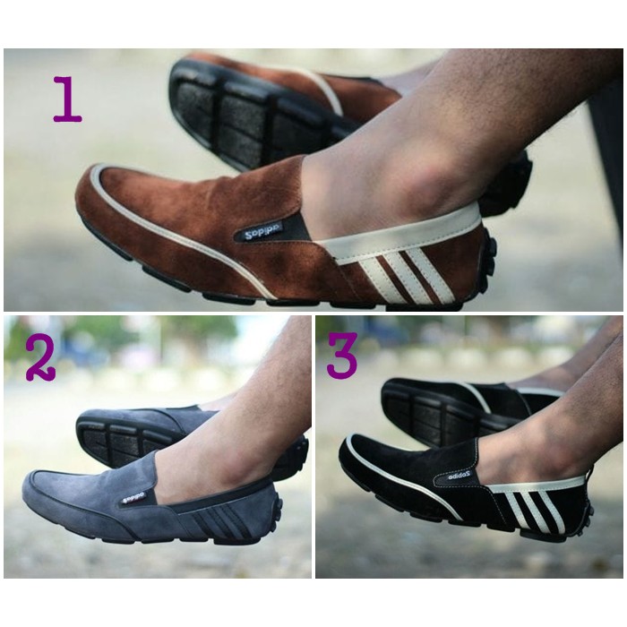 TERMURAH SEPATU SLOP PRIA ADIDAS DEMBELE CASUAL SLIP ON