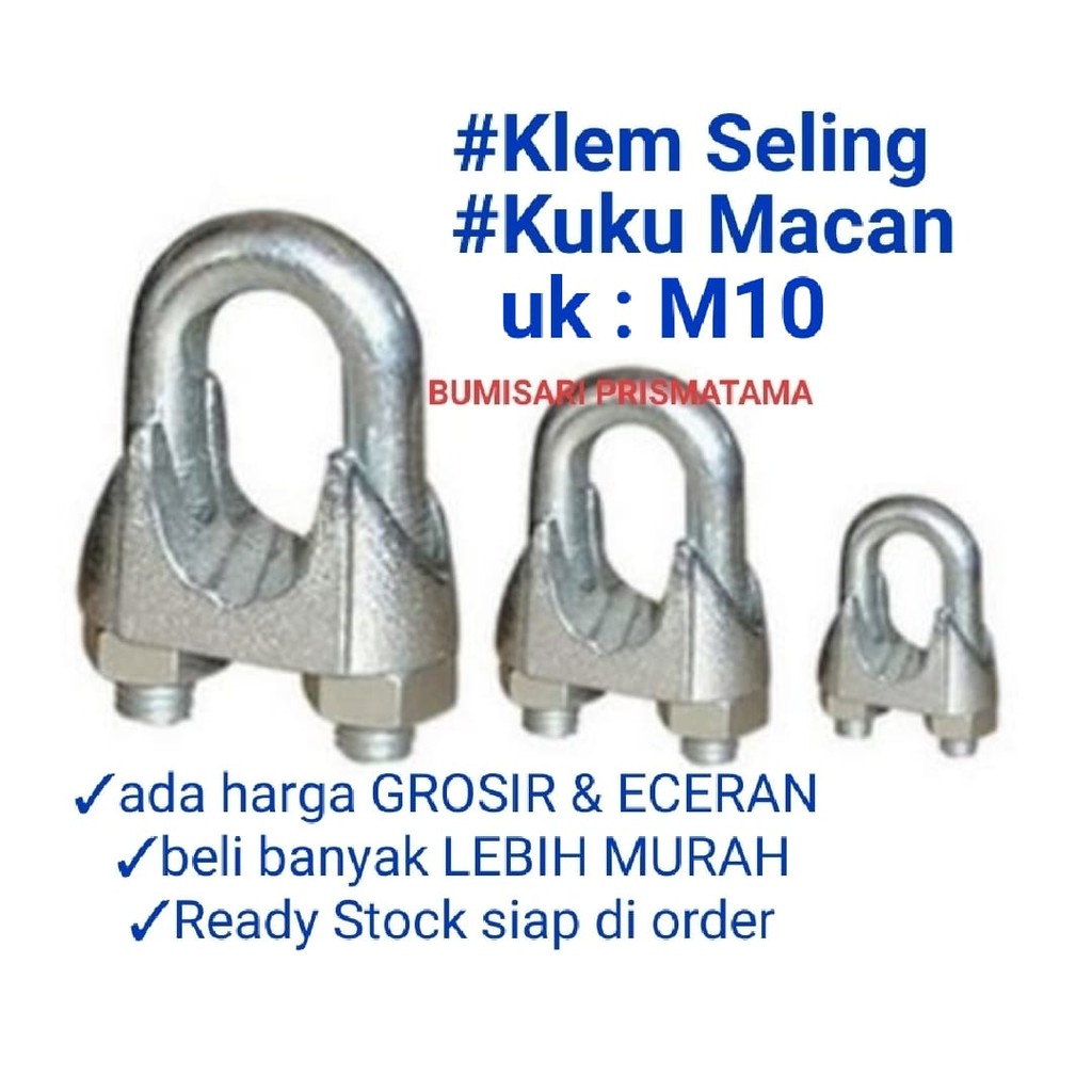 Klem seling 10 mm / Klem seling / Klem seling murah