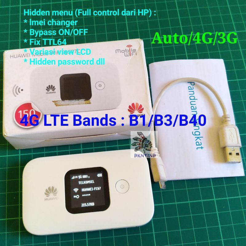 Bekas - Modem Mifi E5577 4G B1 B3 B40 Full Mod Bolt Slim2 E5577Cs With Box bisa Bypass v2