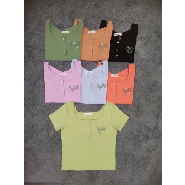 atasan leher happinese square wanita | atasan squareneck kaos strect import wanita | croptop squareneck | tshirt leher kotak kaos import | atasan korean fashion wanita | aquarius boutique89 grosir