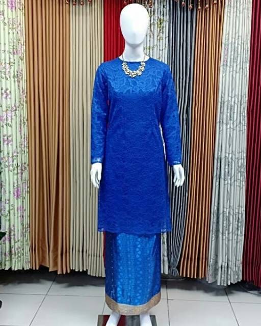 Set baju kurung brokat non gliter