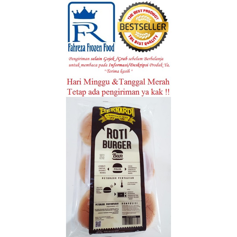 

Bernardi Roti Burger Besar Polos Isi 6 Harga Hemat