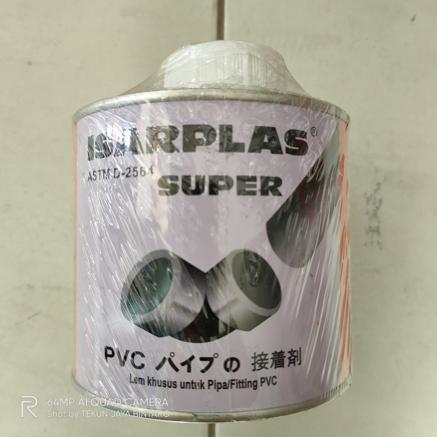 

LEM PIPA ISARPLAS KUAS / LEM PIPA ISARPLAS KUAS/ LEM PIPA PVC / LEM PRALON KALENG 400gr