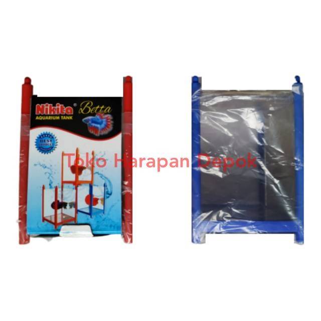 AKUARIUM CUPANG NIKITA BETTA aquarium ikan hias plastik akrilik soliter mini