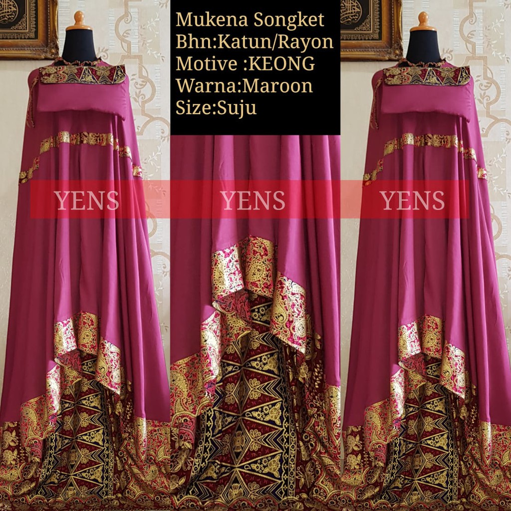 Mukena Bali songket candy dan keong