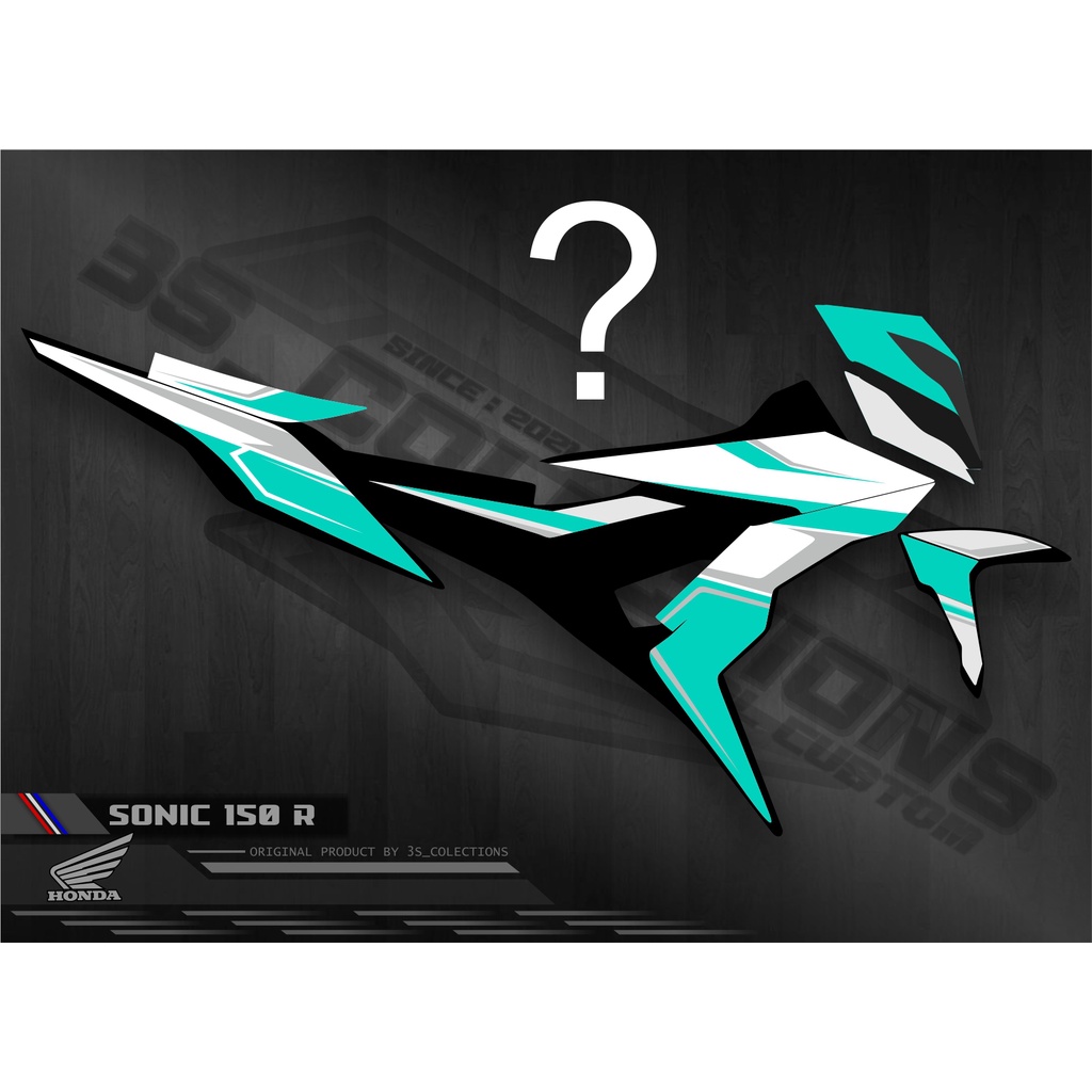 DECAL SONIC 150R FULL BODY CUSTOM SUKA SUKA HATI