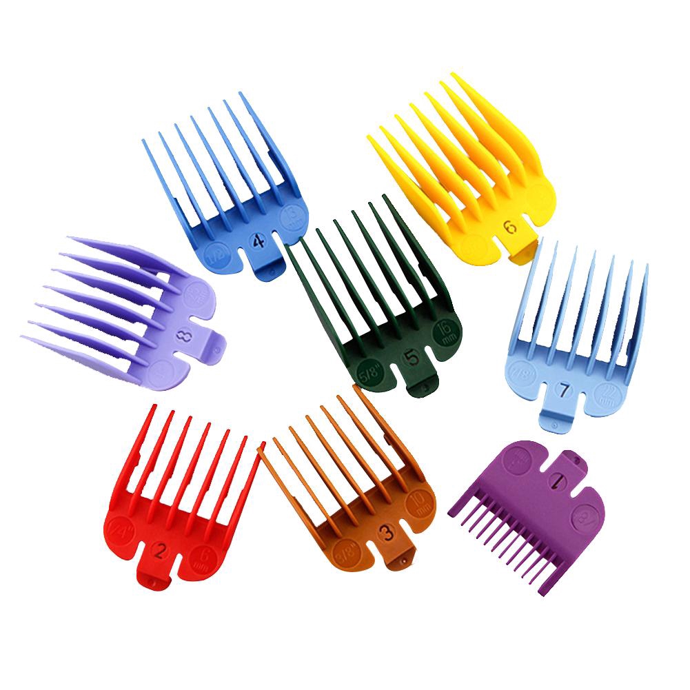 3/8/10Pcs Clip Cutting Guide Comb Professional Clipper Guard Trimmers Hair Clipper Limit Comb Replacement Guards