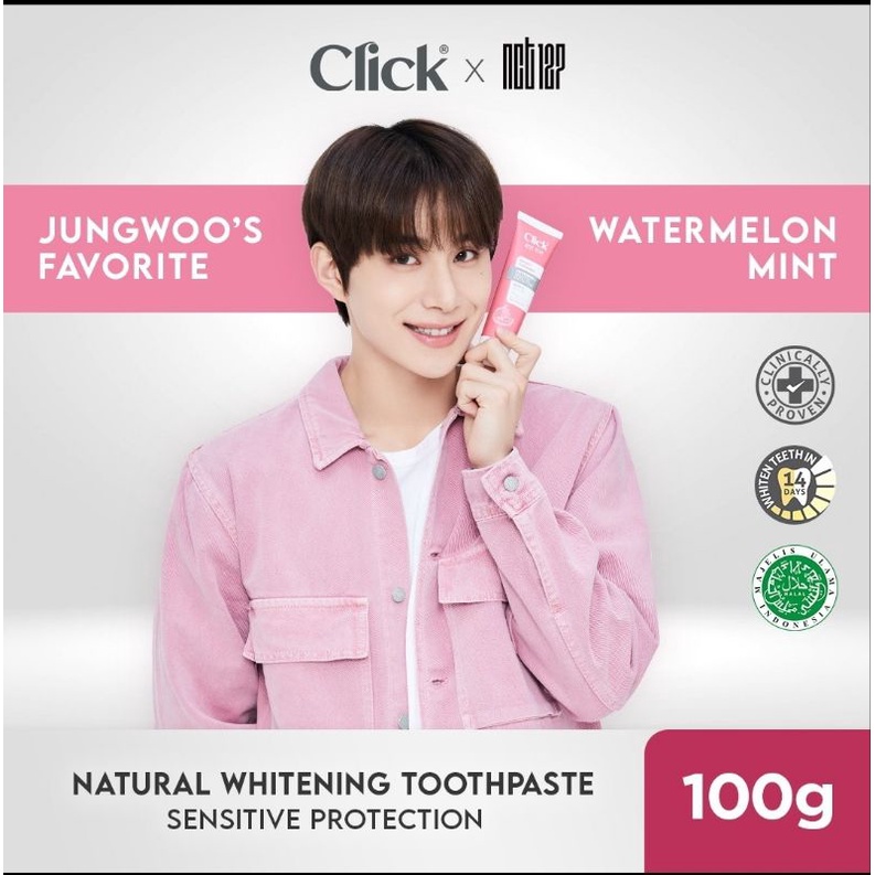 Click Natural Toothpaste Whitening + Pasta Gigi Clcik NCT 127 Korea