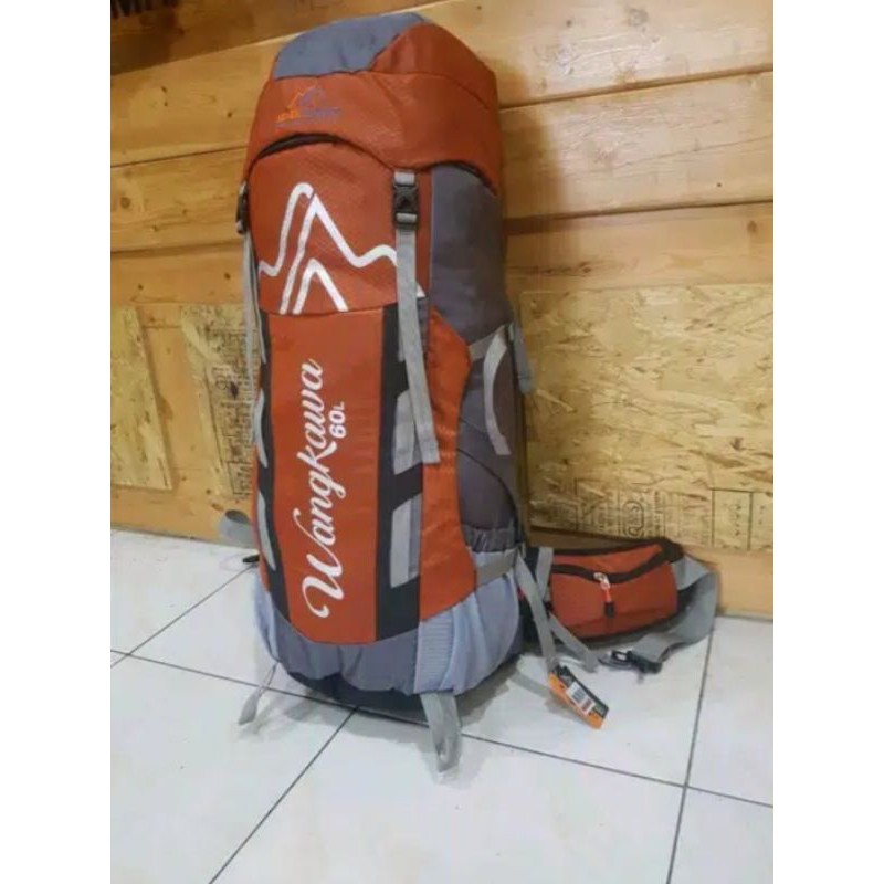 tas carrier seven summits plus cover 60 liter wangkawa carrier busa tebal kariel ransel tas punggung