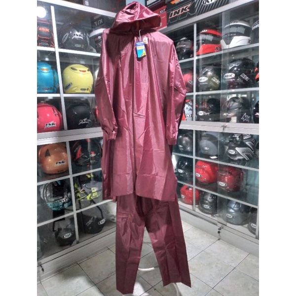 Jas hujan poncho lengan celana Monas original murah