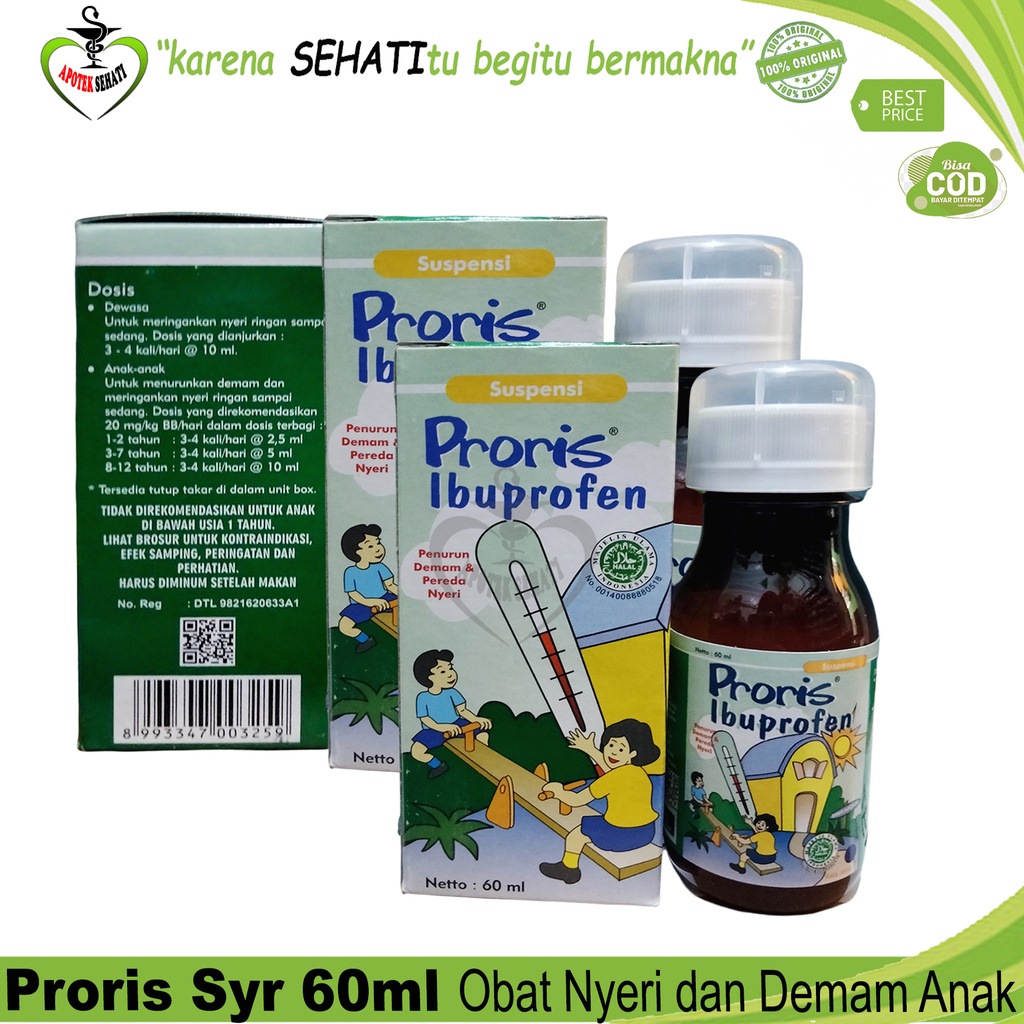 PRORIS SIRUP 60ML OBAT PENURUN PANAS RASA JERUK