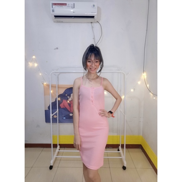 Tq88indonesia Baju Dress Singlet Terbaru / Dress Wenie / Dress Wanita Kekinian / Ootd Terbaru / Pakaian Wanita Kekininan / Baju Santai Cewek