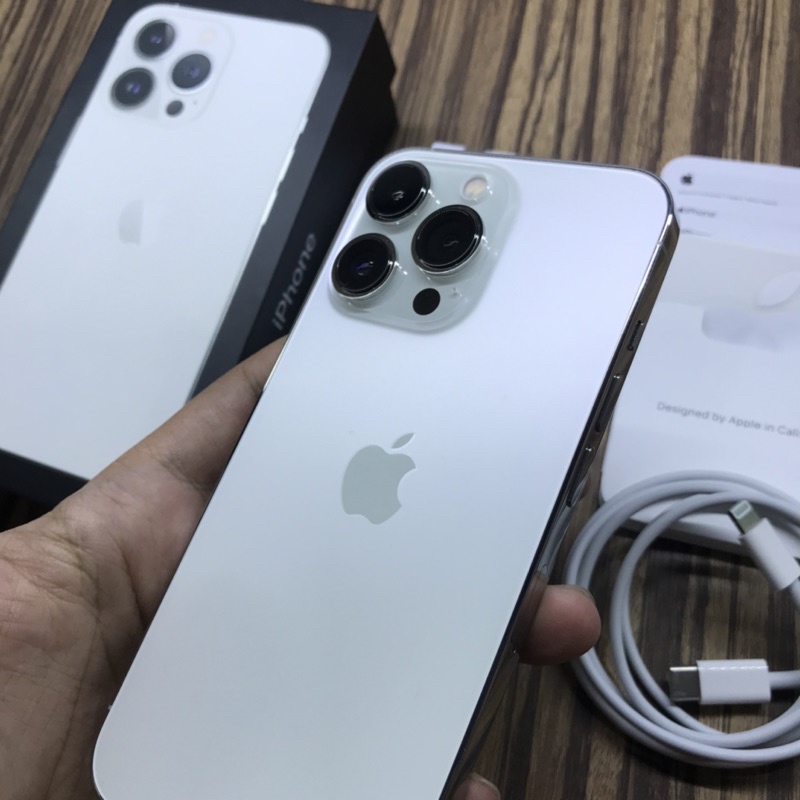 iPhone 13 Pro 128Gb Silver Garansi Resmi iBox Aktif Panjang Akhir Juni