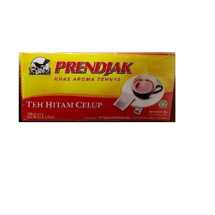 Teh Prendjak/teh murah/teh prenjak/teh celup/teh manis-Prendjak 1 Box Isi 25 Kantung @2 gr