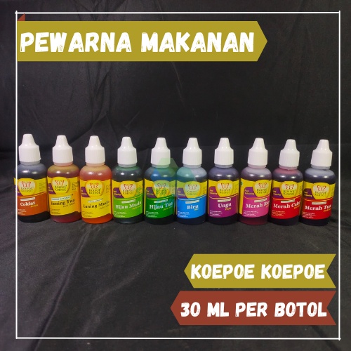 

Pewarna Makanan Koepoe Koepoe 30ml / Aneka Warna Makanan Kupu