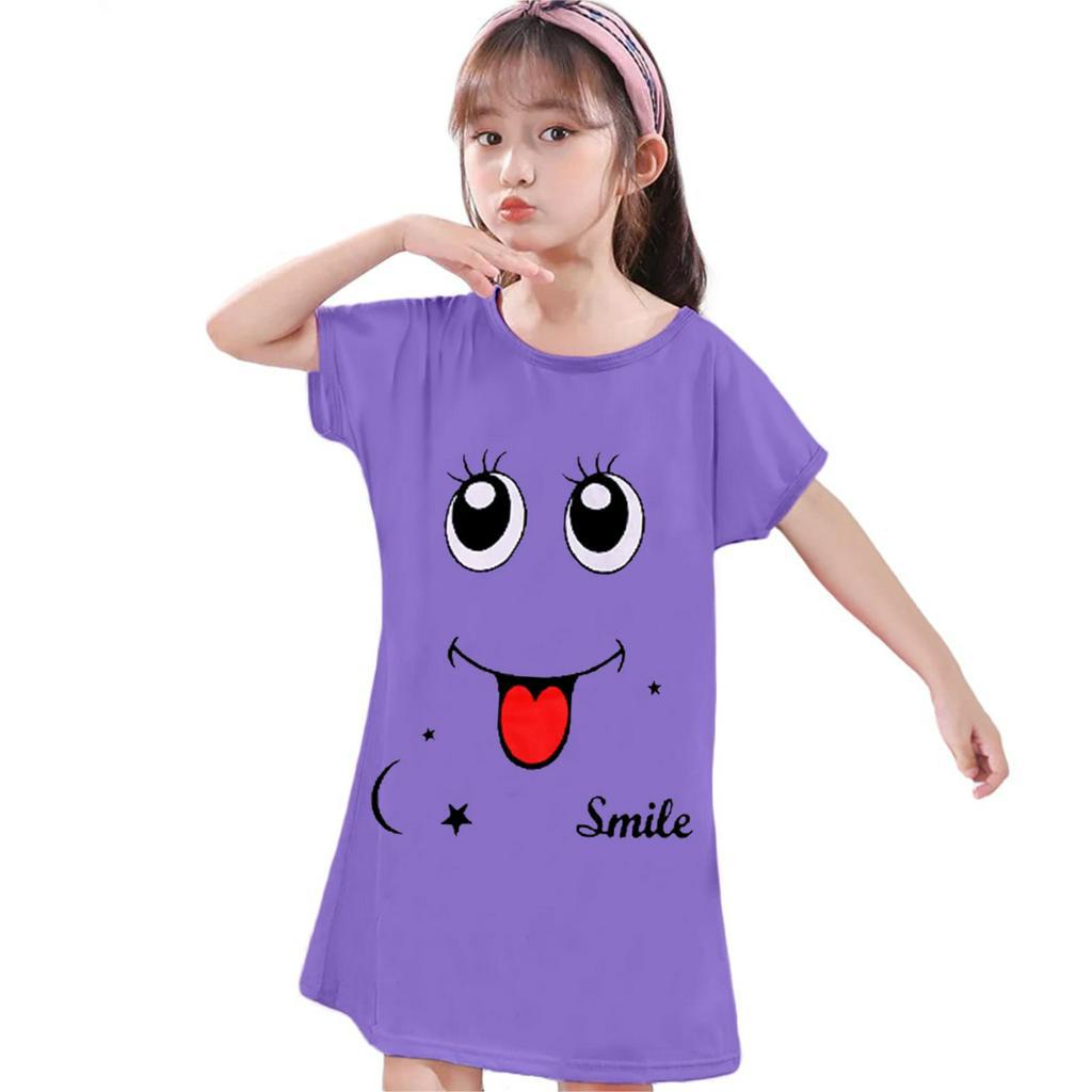 DASTER Anak Motif SMILE Dress 1-12 Tahun