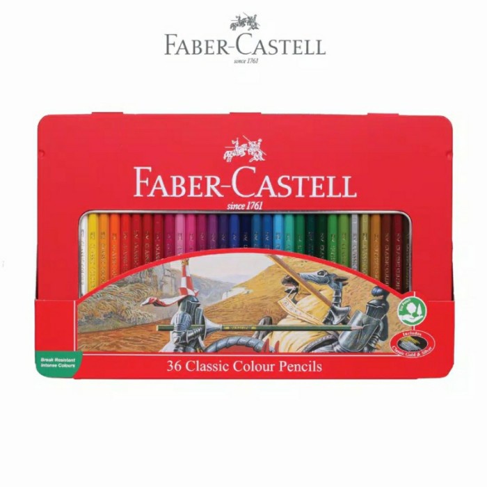 

Terbatas Faber-Castell Classic Colour Pencil Tincase Set 36 Warna Diskon