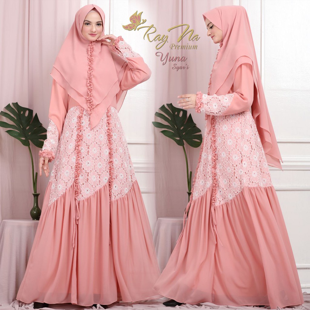 gamis yuna ori by rayna / GAMIS SYARI SET PLUS KHIMAR / GAMIS RAYNA ORIGINAL BRAND