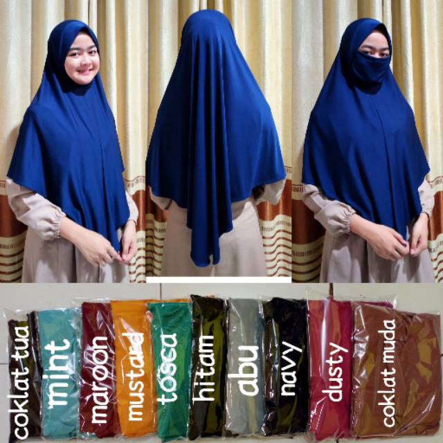 Hijab niqab instan /hijab instan cadar / hijab masker