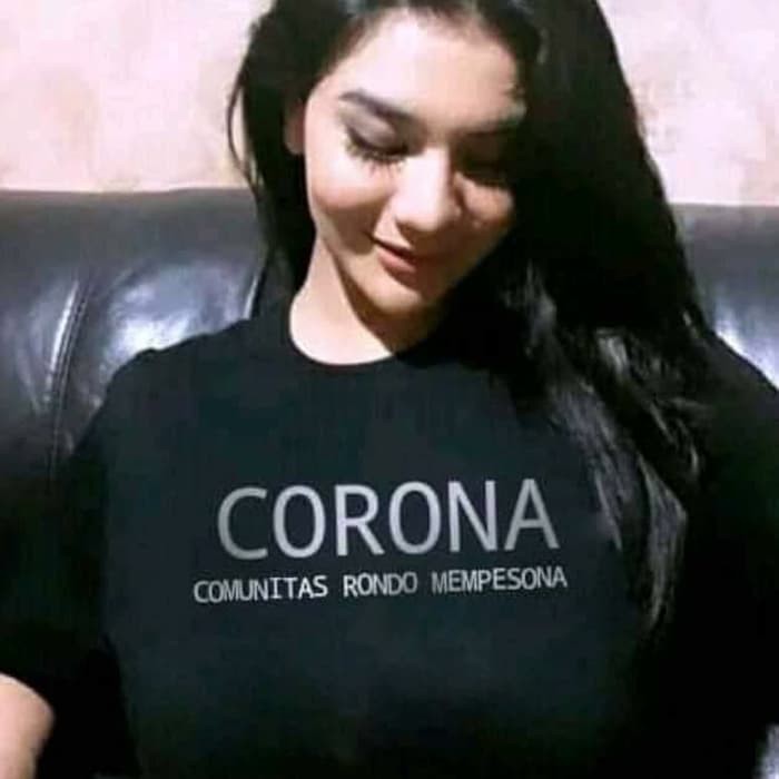 KAOS CORONA RONDO MEMPESONA BAJU TSHIRT COMBED 30S