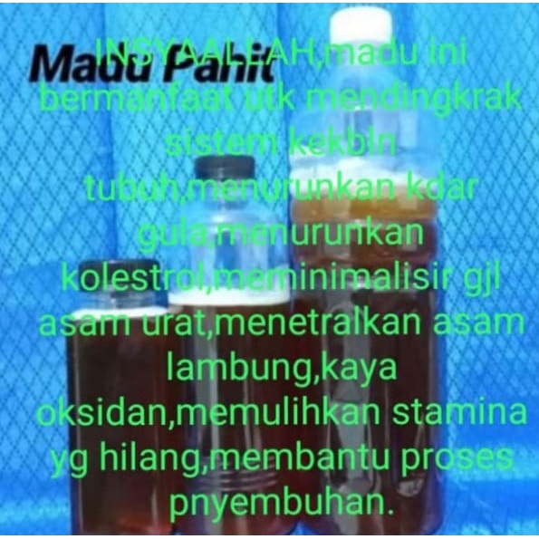 Madu Hitam Pahit 100% Madu Asli