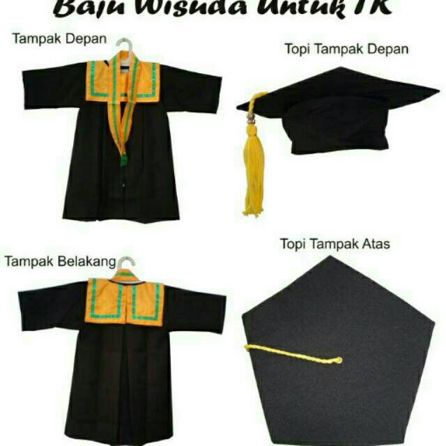 SETELAN BAJU TOGA WISUDA TK | Shopee Indonesia