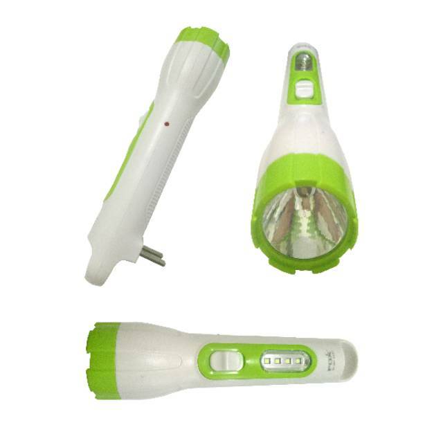 Senter Rechargeable Fox 107 Terbaru Led Emergency Charger Cas Listrik
