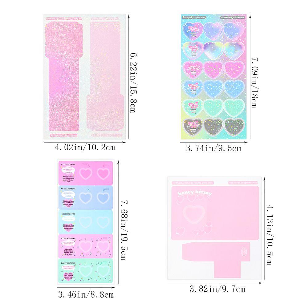 R-flower Stiker Bingkai Foto Kreatif Lucu Rekening Tangan Perlengkapan Alat Tulis