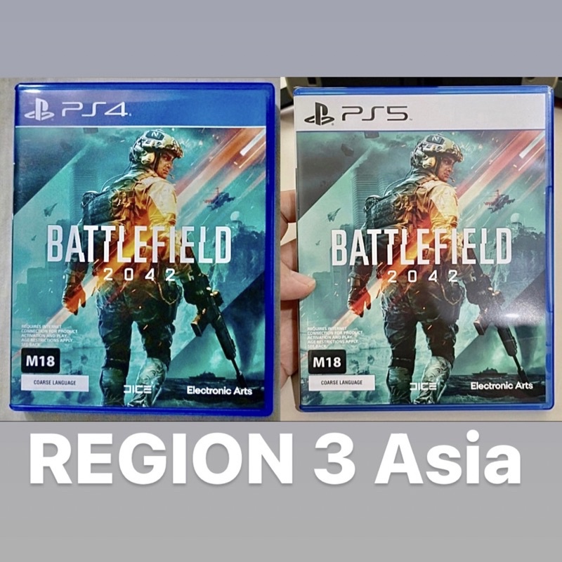 Battlefield 2042 Ps4 Ps5 Region 3 Asia Kaset Games Original Sony Playstation Batle field Playstation