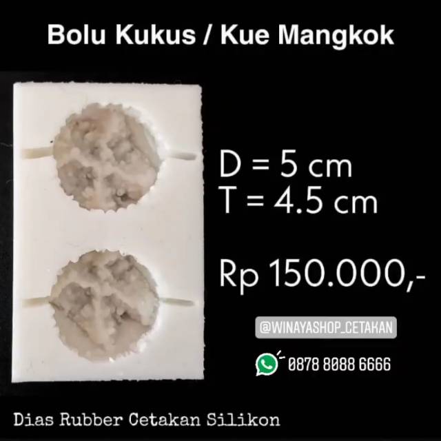 Cetakan Silikon Bolu Kukus / Kue Mangkok