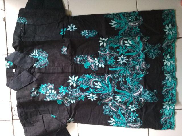Kemeja Batik Kode Pb 4066 | Batik Sakura Hijau | Risna Batik Hrb026