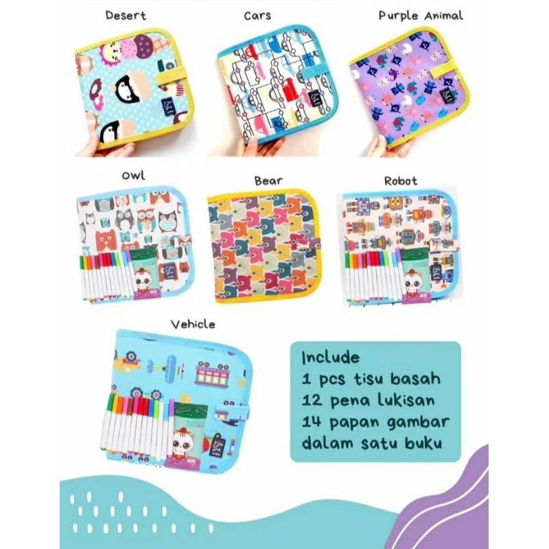 

Buku gambar - Wipe and clean drawing book