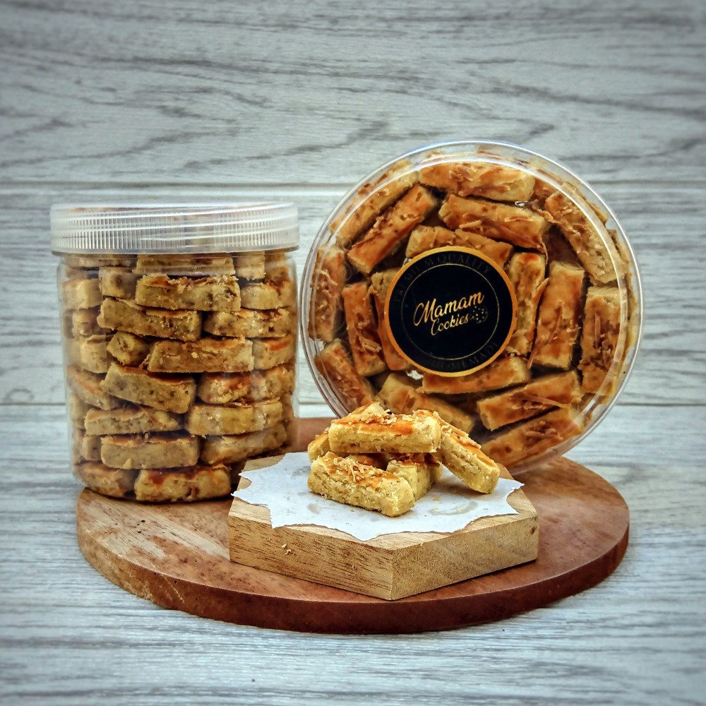 

Mamam Cookies - KASTENGEL Keju Kue Kering Lebaran Gurih Homemade Lembut Isi Full Penuh