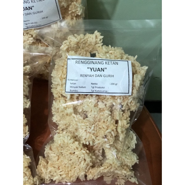 

Kerupuk Krupuk Rengginang Ketan Mateng, Enak, Gurih (200gr)