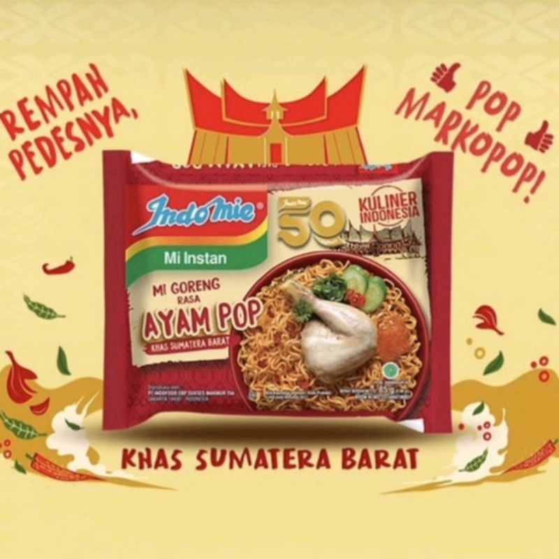 indomie goreng ayam pop/mie instan/mie goreng