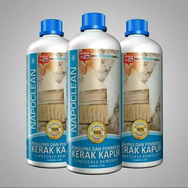 NAPOCLEAN LIMESCALE REMOVER (BIRU) PEMBERSIH KERAK KAPUR & SEMEN 1 LITER