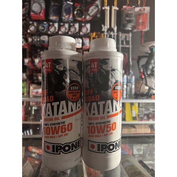 Oli Ipone Katana Offroad 10W50-10W60 oli mesin KTM KX YZ CRF KLX
