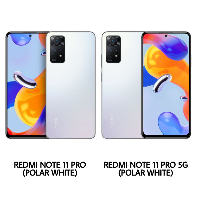 HP Terbaru Xiaomi Redmi Note 11 Pro 5G 8/128 Ram 8GB Rom internal 128GB - New Original Garansi Resmi TAM - Handphone Smartphone Warna Baru Black Grey White Blue Hitam Abu Abu Putih Biru - 6/128 6GB 6 8 128 GB - Promo Murah-White