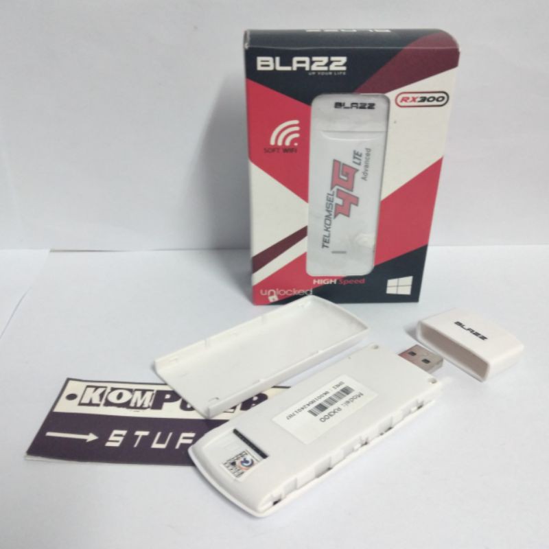 Modem 4G USB Telkomsel BLAZZ RX300 Speed up to 300Mbps Suport All Operator Jaringan