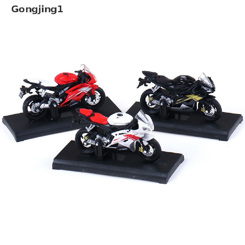 Gongjing1 Miniatur DIECAST Motor Yamaha YZF-R6 YZF R6 Skala 1: 18 Warna Biru Untuk Mainan