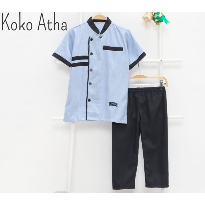 Koko Atha ANS Collection Katun Madinah &amp; Katun Toyobo ||Usia 3-12 Tahun