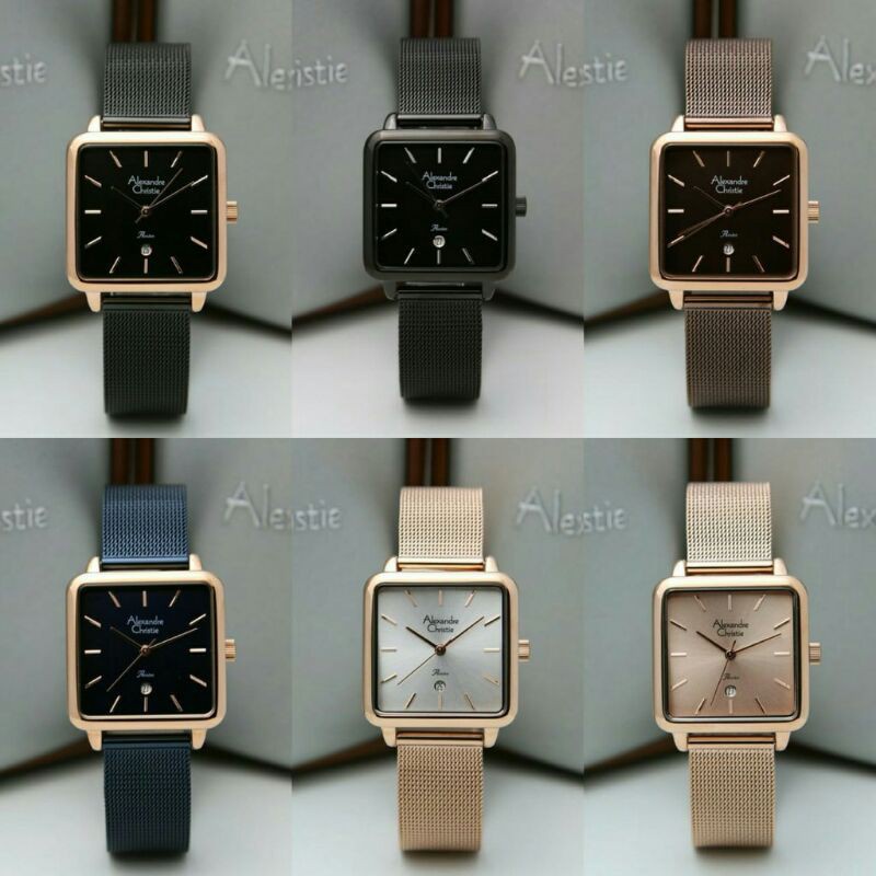 JAM TANGAN WANITA ALEXANDRE CHRISTIE AC 2869 / AC2869 RANTAI PASIR ORIGINAL GARANSI 1 TAHUN