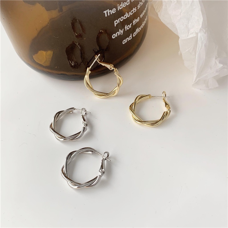 Anting Model twist Gaya retro Korea