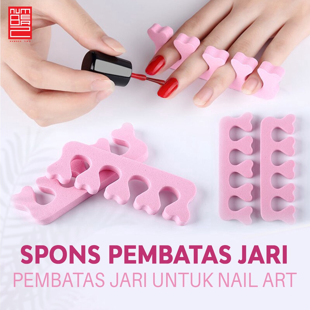 Spons pemisah jari kuku kaki tangan lembut nail finger separator