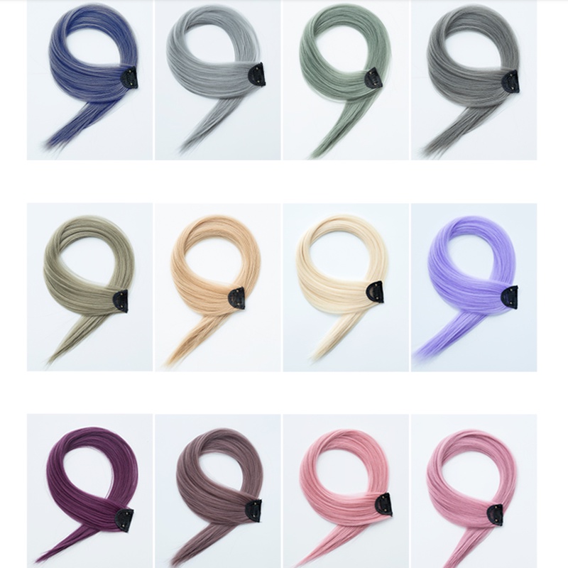 We Flower Wig / Rambut Palsu Sambung Wanita Model Clip-On Panjang Untuk Pesta / Club / Cosplay