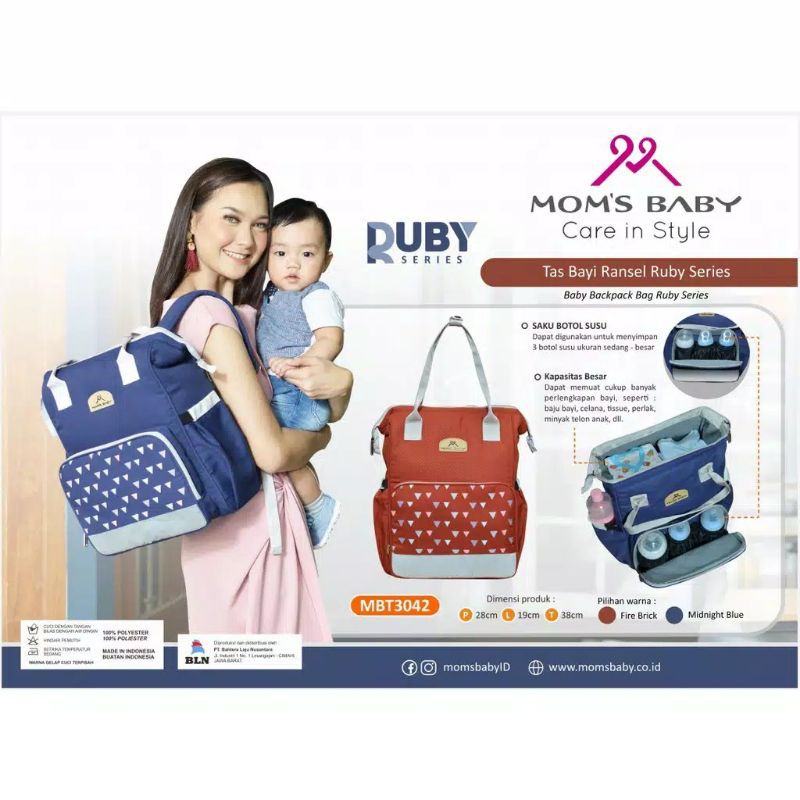 Tas Ransel Ruby Series Mom's Baby