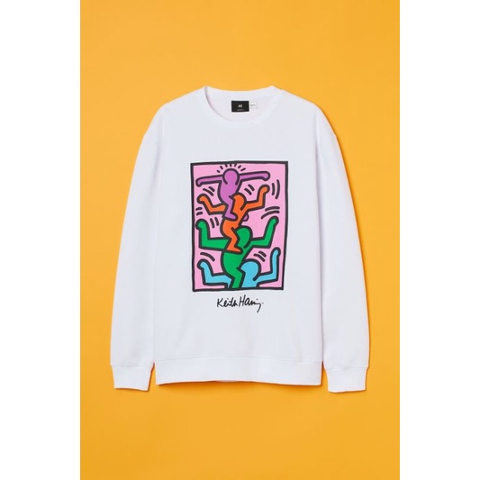 CREWNECK SWEATER H&M / HNM ORIGINAL MURAH - KEITH HARING