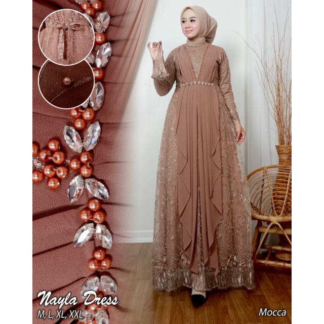 (Realpict) GAMIS NAZWA // GAMIS KEBAYA MODERN // GAMIS TERBARU // GAMIS PESTA TERLARIS // GAMIS MIX